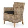 Natural rattan armchair