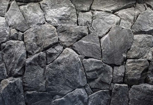 Black Wild Heart Stone Tile